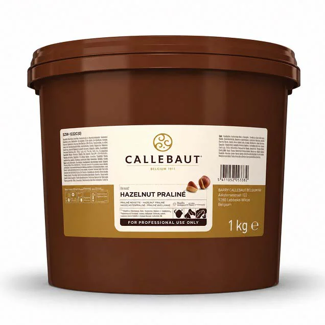 Praliné de avellana belga marca Callebaut