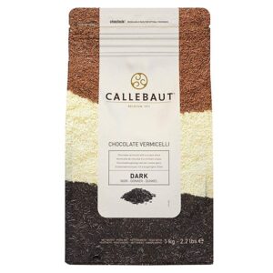 Paquete hermético de fideos de chocolate de la marca Callebaut