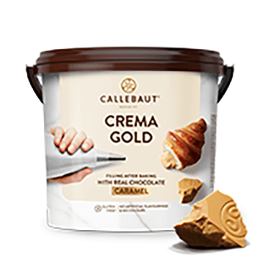 Bote de 5Kg de crema de chocolate gold de la marca Callebaut