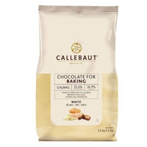 Chunks de chocoloate blanco de callebaut en bolsa de 2,5 kg