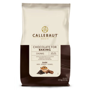 Chunks chocolate negro de la marca Callebaut en saco de 2,5Kg