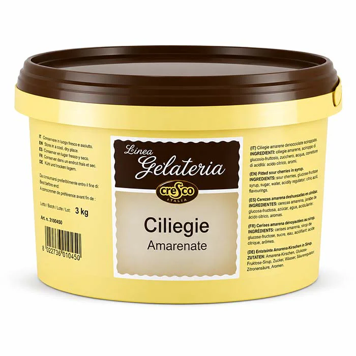 Ciliegie Amarenate de Cresco en bote de 3 kg