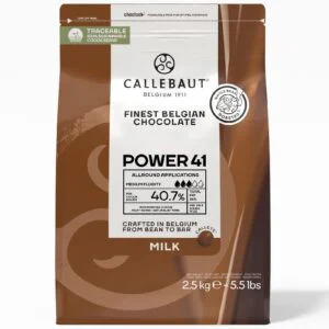 Cobertura power 41 en bolsa de 2,5kg chocolate con leche