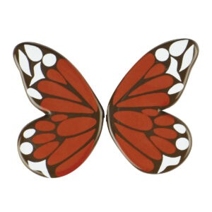 Mariposa Roja de Chocolate Negro 90uds para decoración