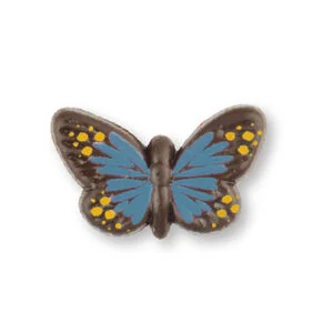 Mariposa Mini Azul de Chocolate Negro 90uds