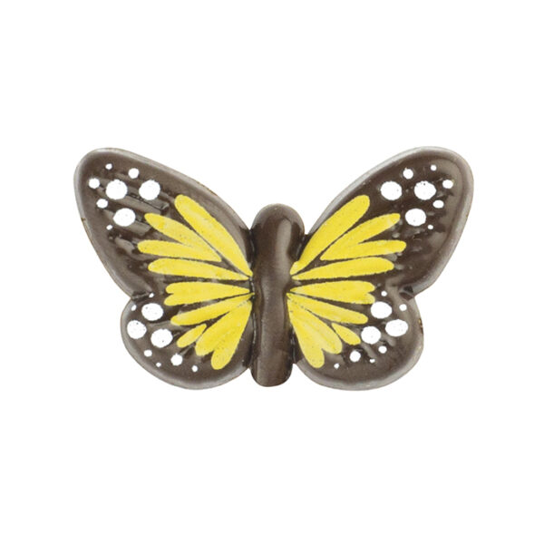 Mariposa Mini Amarilla de Chocolate Negro 90uds