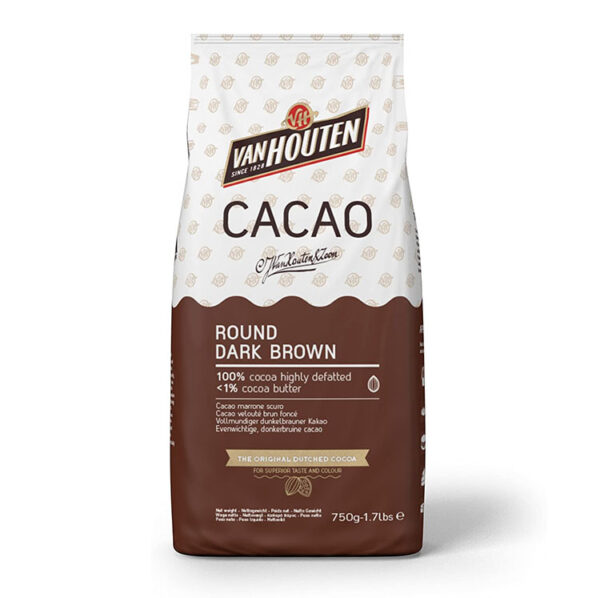 cacao en polvo Marrón oscuro redonde de Callebaut en bolsa de 750g