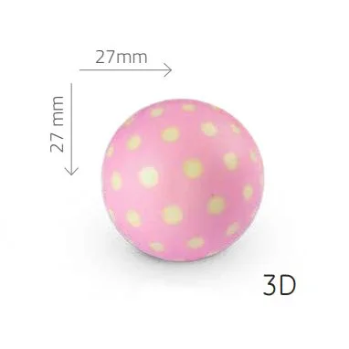 Bola Rosa con Lunares de Chocolate 40uds - Imagen 2