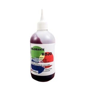 Colorante rojo liposoluble en botella en botella de 250ml