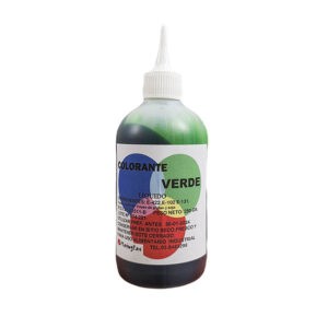 Colorante verde liposoluble en botella de 250g