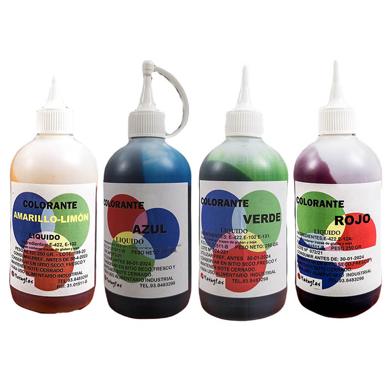 Colorantes Liposolubles Líquidos 250g ➡️ Tienda Online ❣️ Dulkado