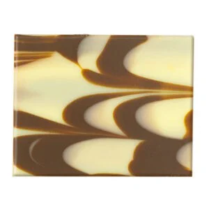 Rectángulo Mármol de Chocolate Blanco 350uds