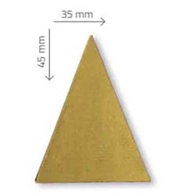 Triángulo Dorado de Chocolate Negro 350uds - Imagen 2