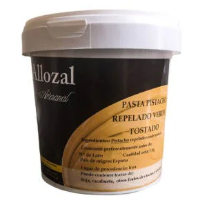 Bote de crema de pistacho repelado tostado Iraní en 1Kg
