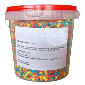 Confeti Estrellas de Azúcar en bote de 900g
