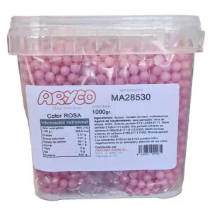 Mini Bolas Rosas de Azúcar 1Kg