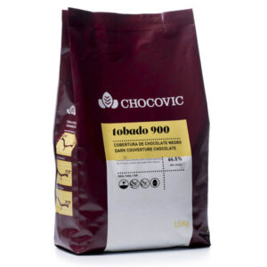 Cobertura Chocolate Negro Tobado del 64,5% en bolsa de 1,5Kg