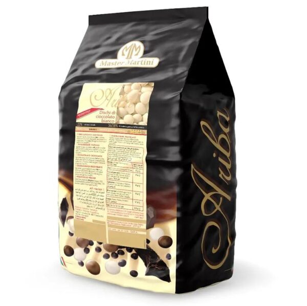 Cobertura Chocolate Blanco Ariba 31% en bolsa de 5Kg