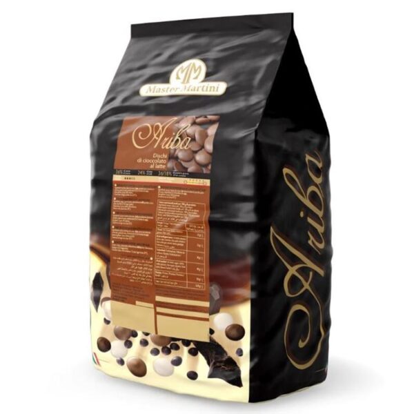 Cobertura Chocolate con Leche Ariba 32% de Master Martini en bolsa de 5Kg