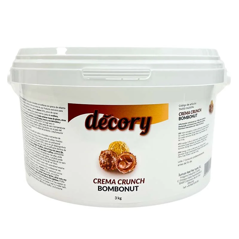 Crema Chocolate Negro y Sésamo 3Kg