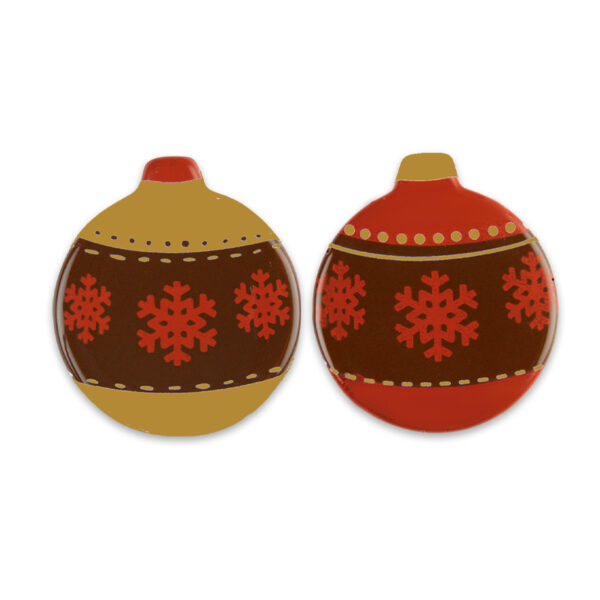 Bolas Navideñas Duo Chocolate Negro 72uds