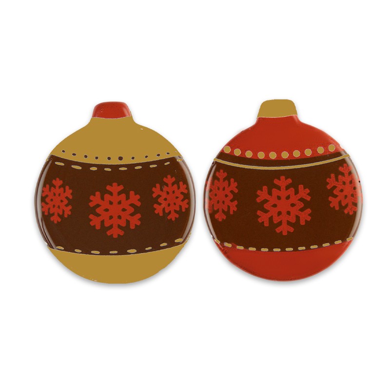 Bolas Navideñas Duo Chocolate Negro 72uds