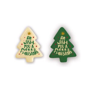 Duo de Árboles Navideños Chocolate Blanco 135uds