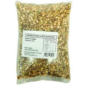 Trozos de pistacho mondado en bolsa de 1Kg de origen iraní
