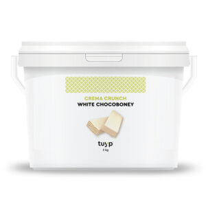 Crema Huesito Blanco Crunch en cubo de 3Kg de Decory
