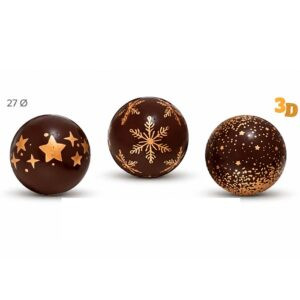 Surtido Bolas Navideñas Chocolate Negro 40uds
